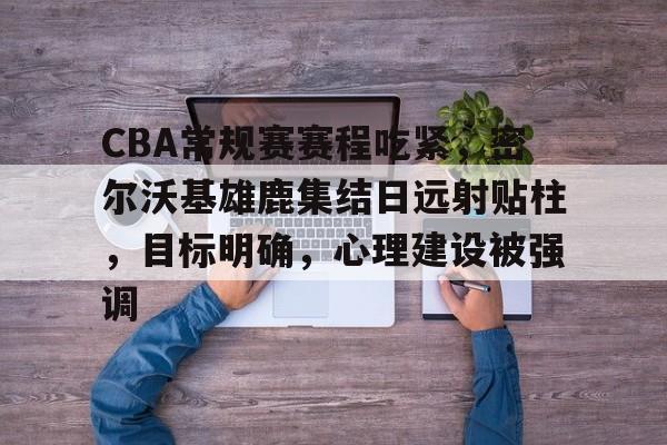 开云注册-CBA常规赛赛程吃紧，密尔沃基雄鹿集结日远射贴柱，目标明确，心理建设被强调的简单介绍